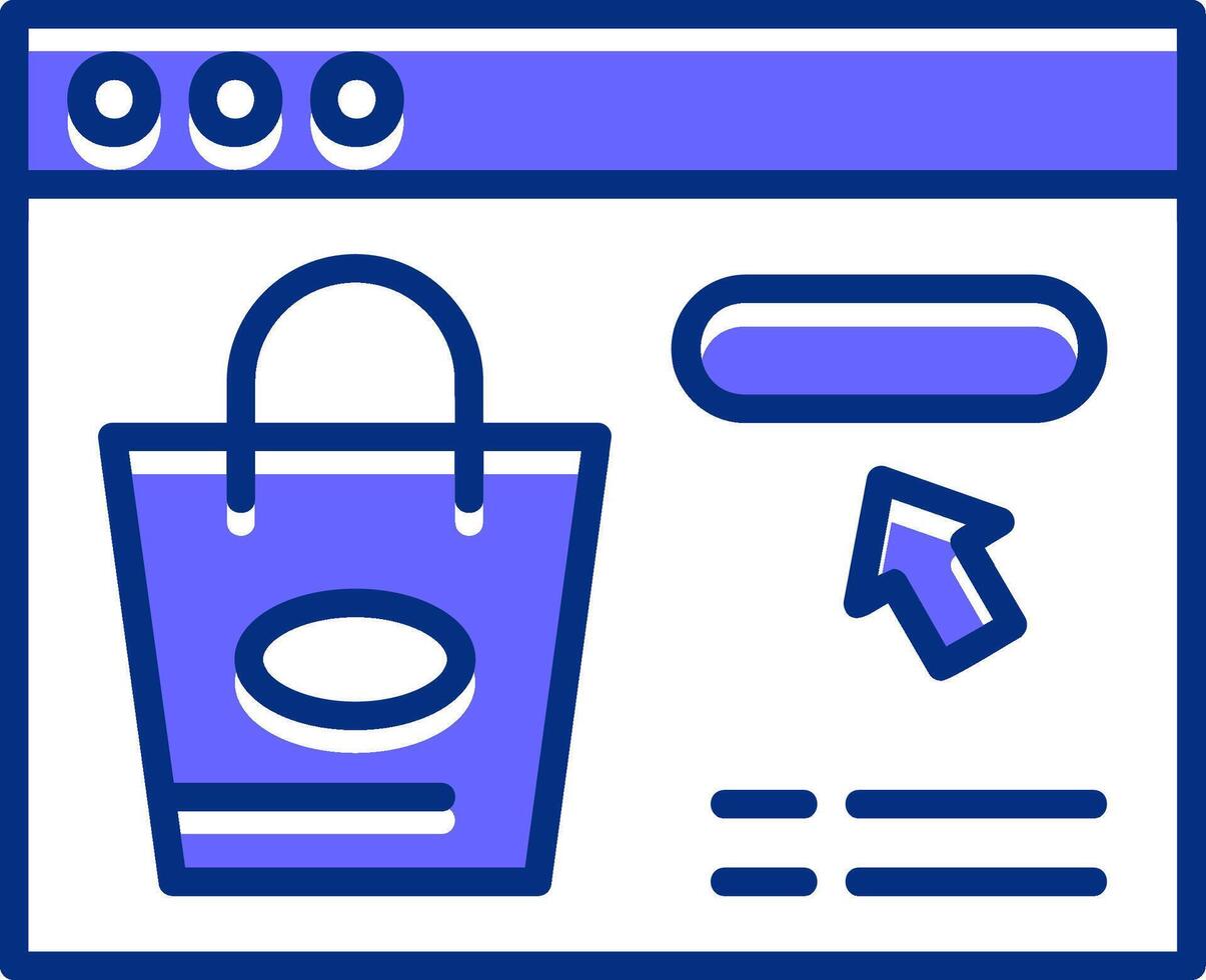 Shop Now Filled Slip Style Icon vector