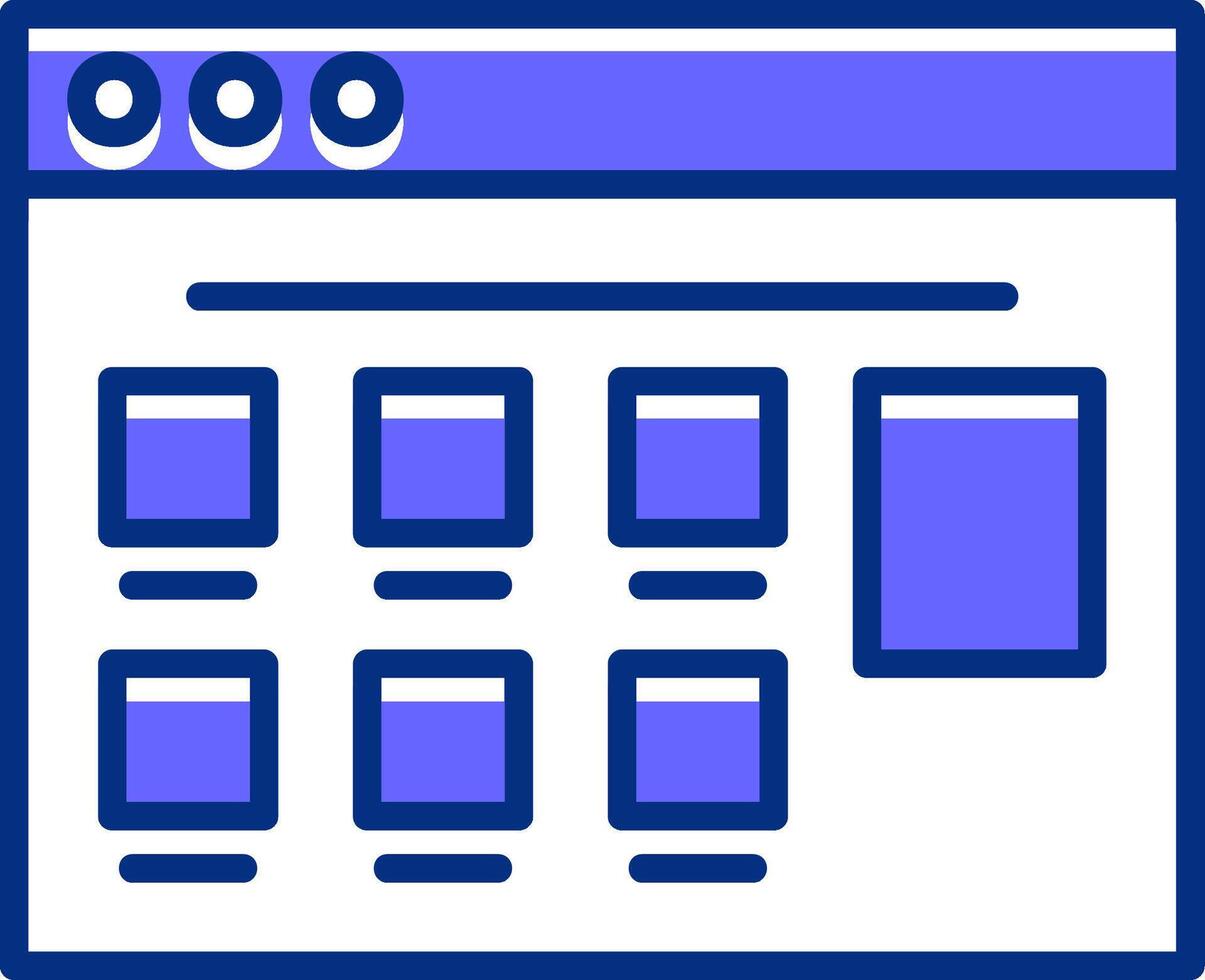 E-commerce Website Filled Slip Style Icon vector