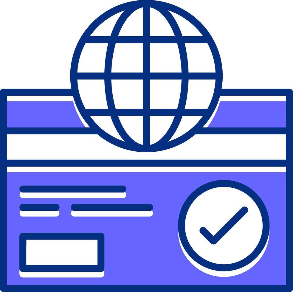 Payment Gateway Filled Slip Style Icon vector