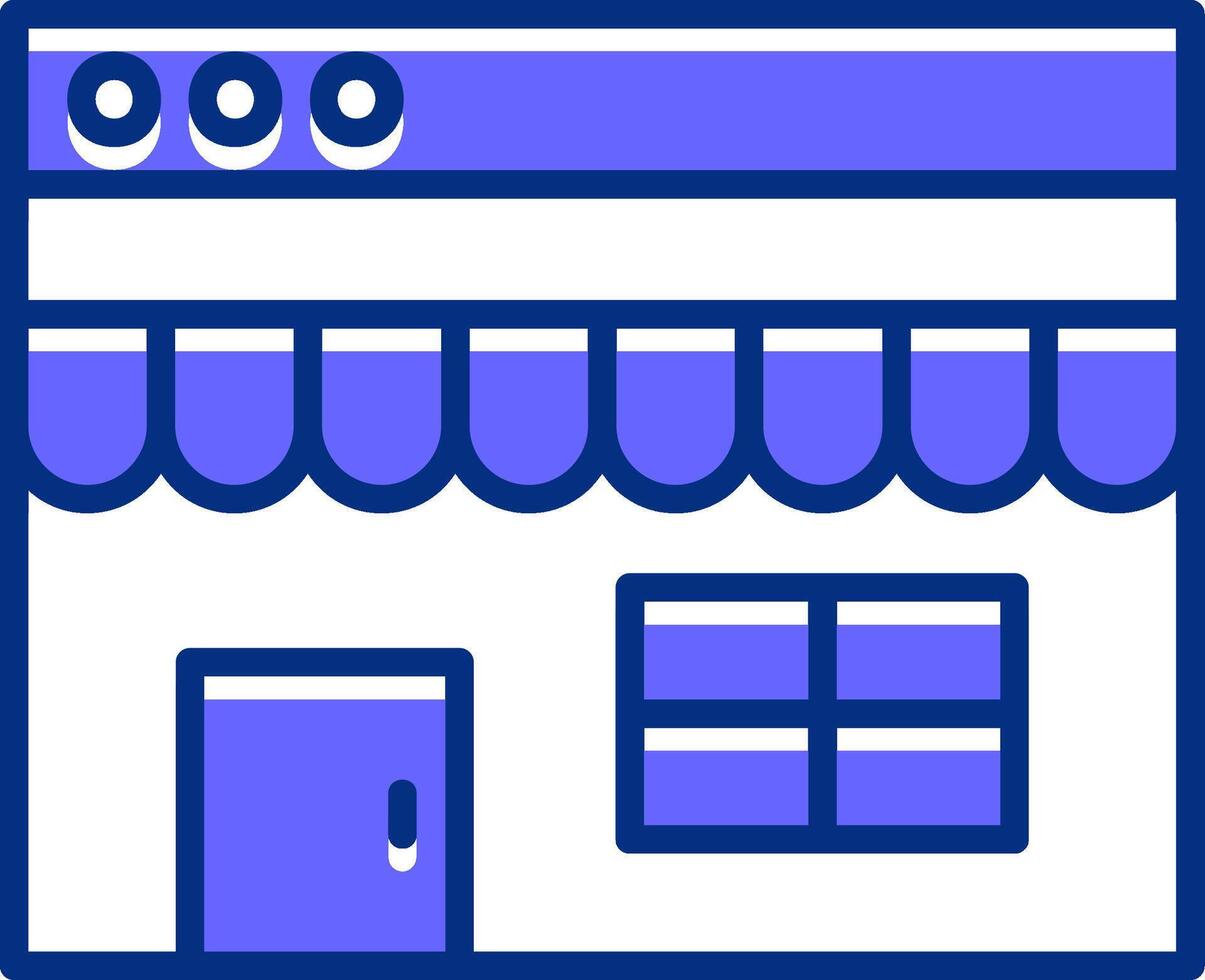 Online Store Filled Slip Style Icon vector