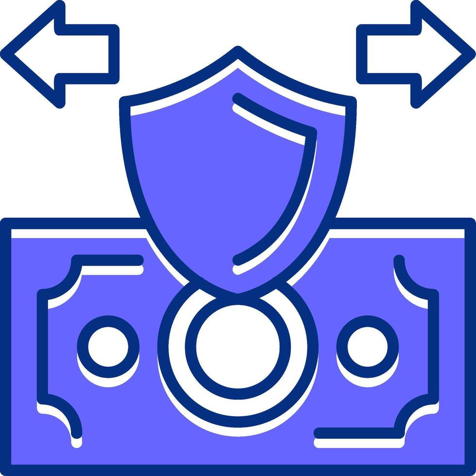 Secure Payment Filled Slip Style Icon vector