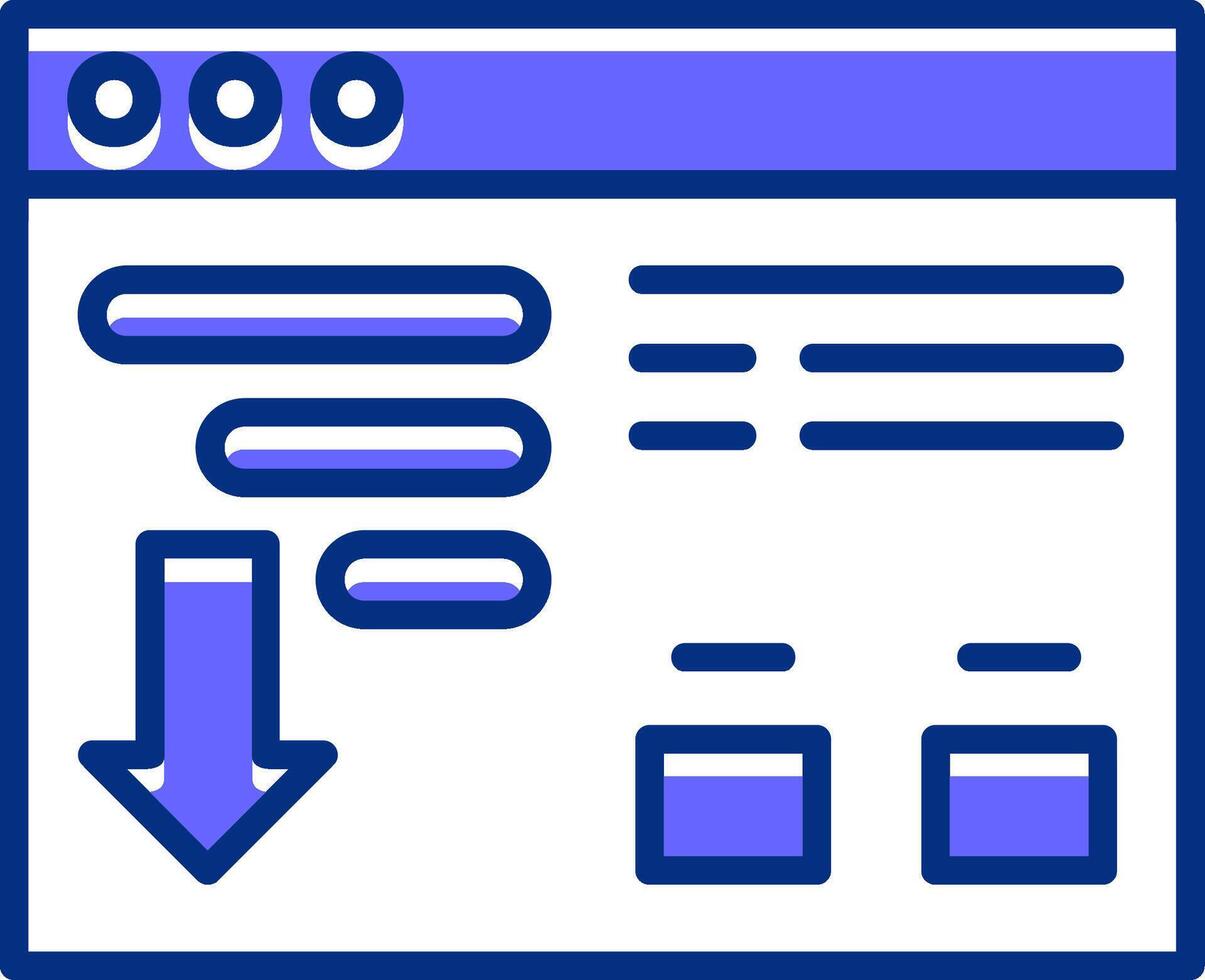 Sort Filled Slip Style Icon vector