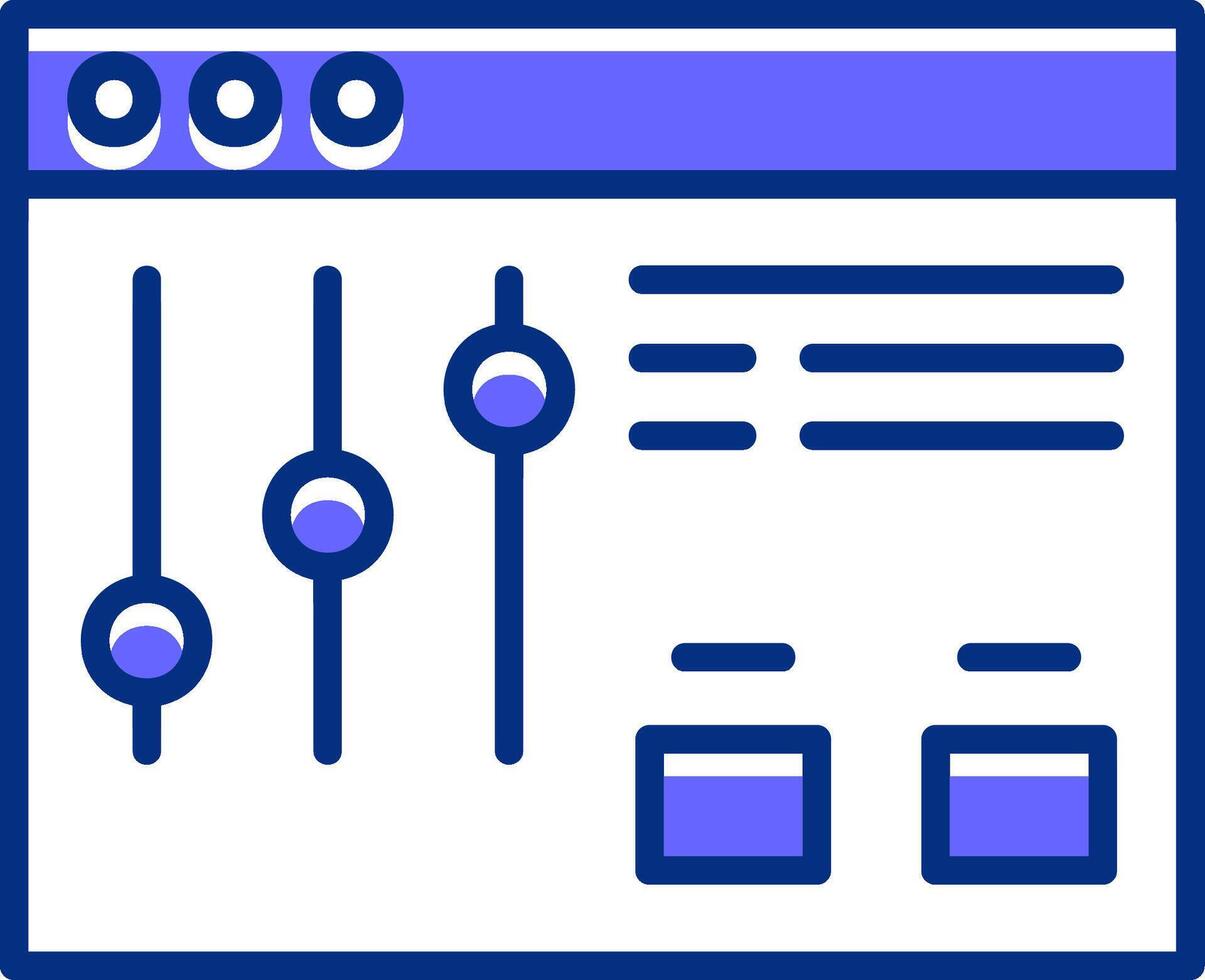 Filter Filled Slip Style Icon vector
