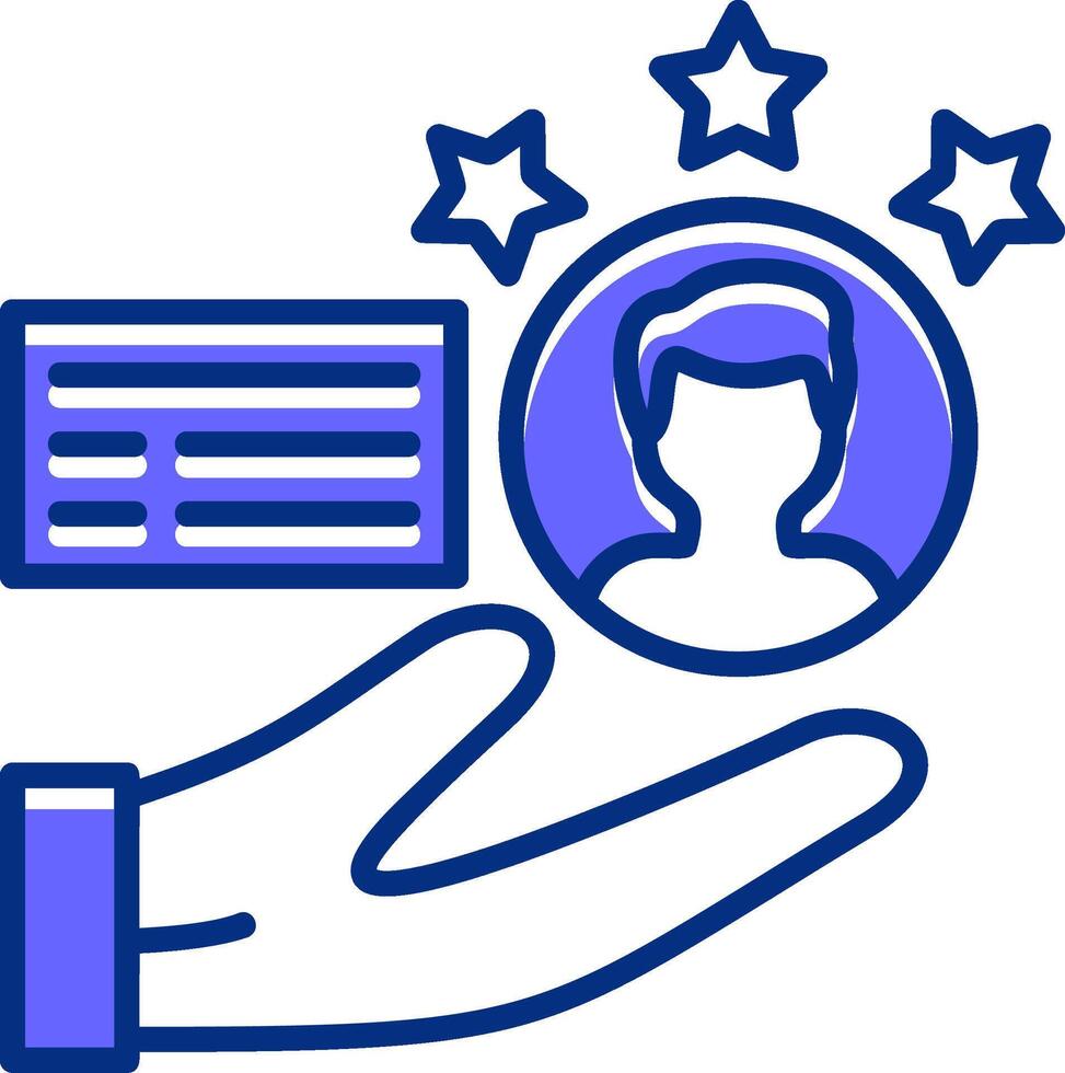 Customer Satisfaction Filled Slip Style Icon vector