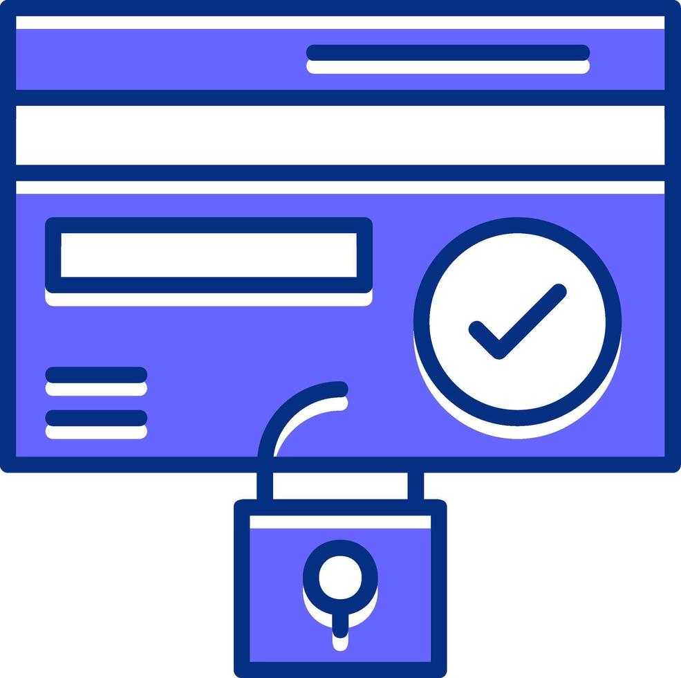 Fraud prevention Filled Slip Style Icon vector