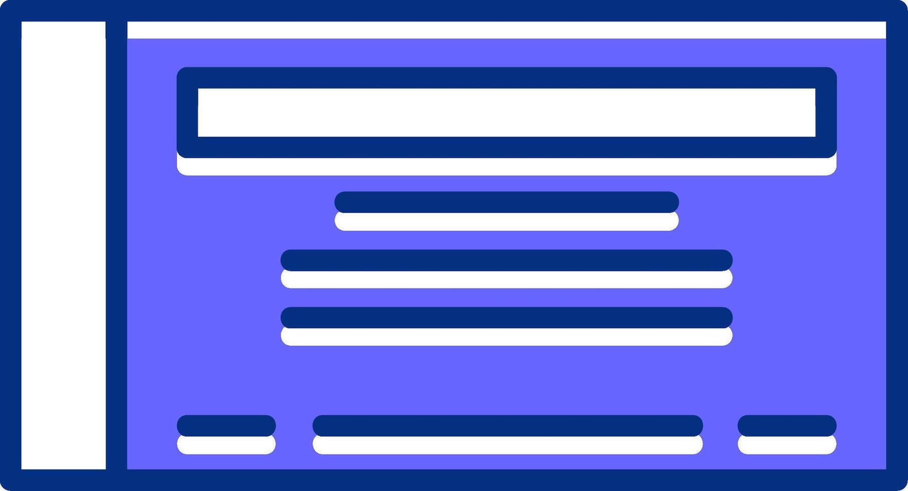 Checkbook Filled Slip Style Icon vector