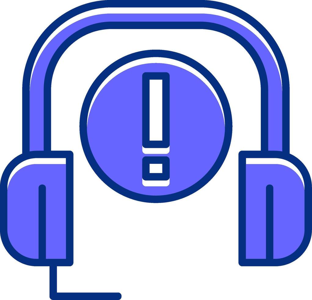 Customer service Filled Slip Style Icon vector