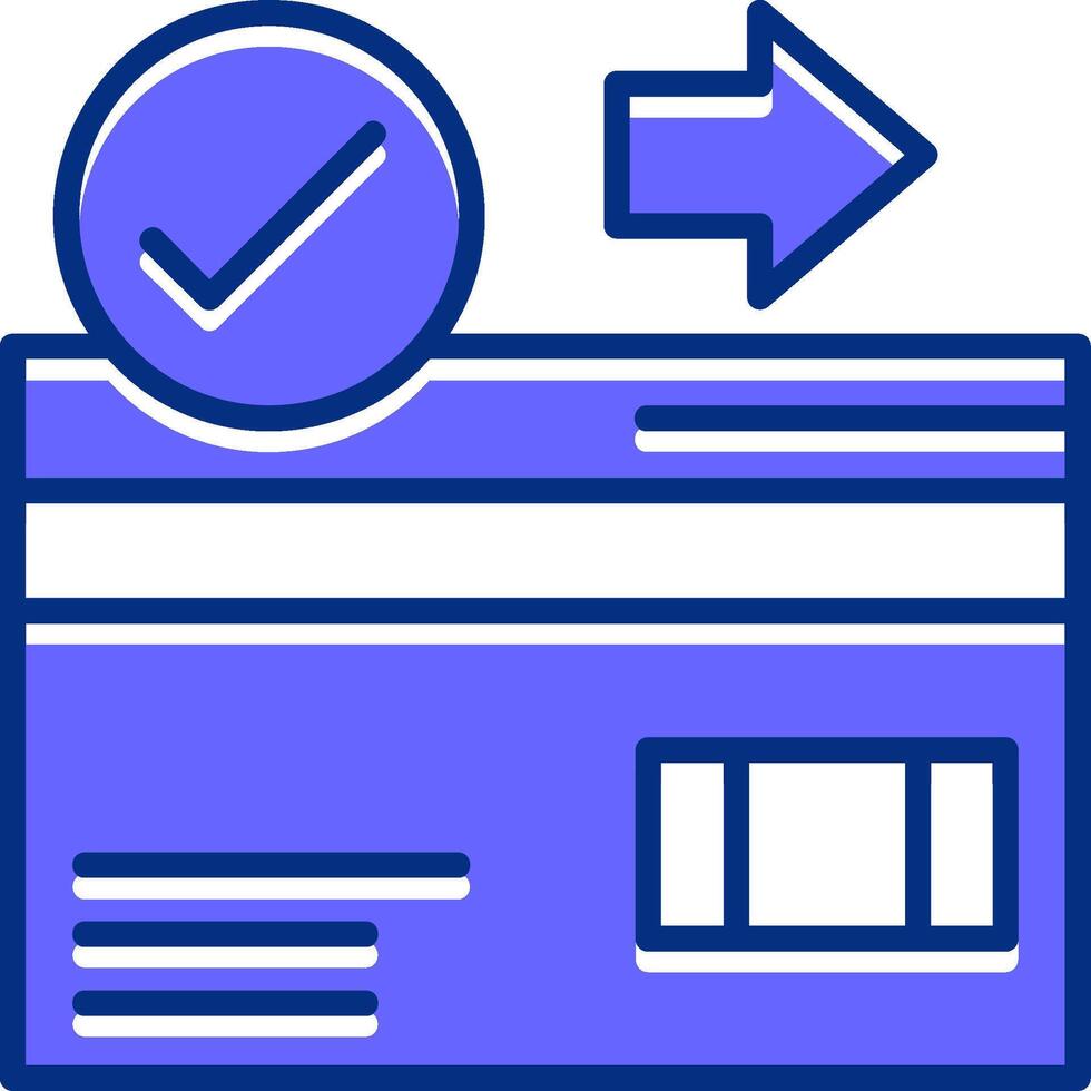 Payment Filled Slip Style Icon vector