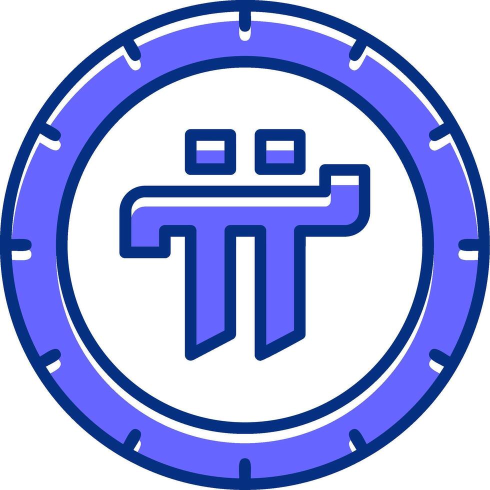 Cryptocurrency Filled Slip Style Icon vector