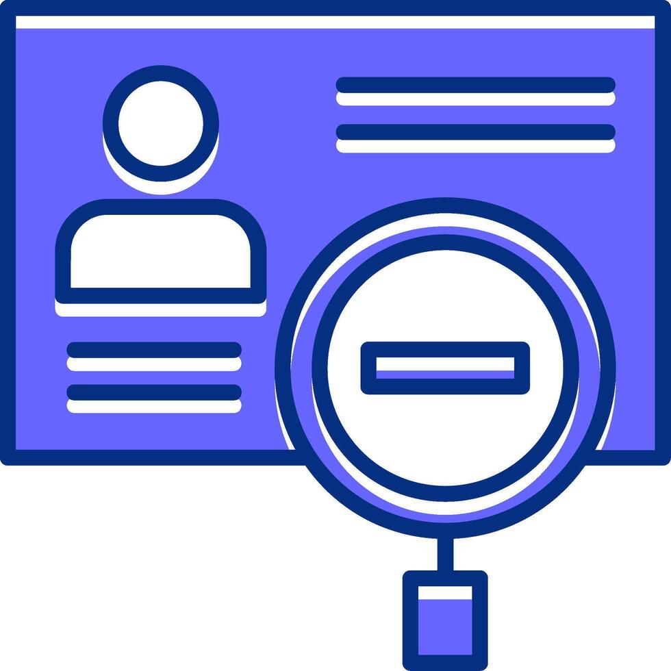 Identity theft Filled Slip Style Icon vector