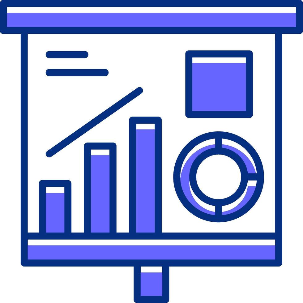 Grap presentation Filled Slip Style Icon vector