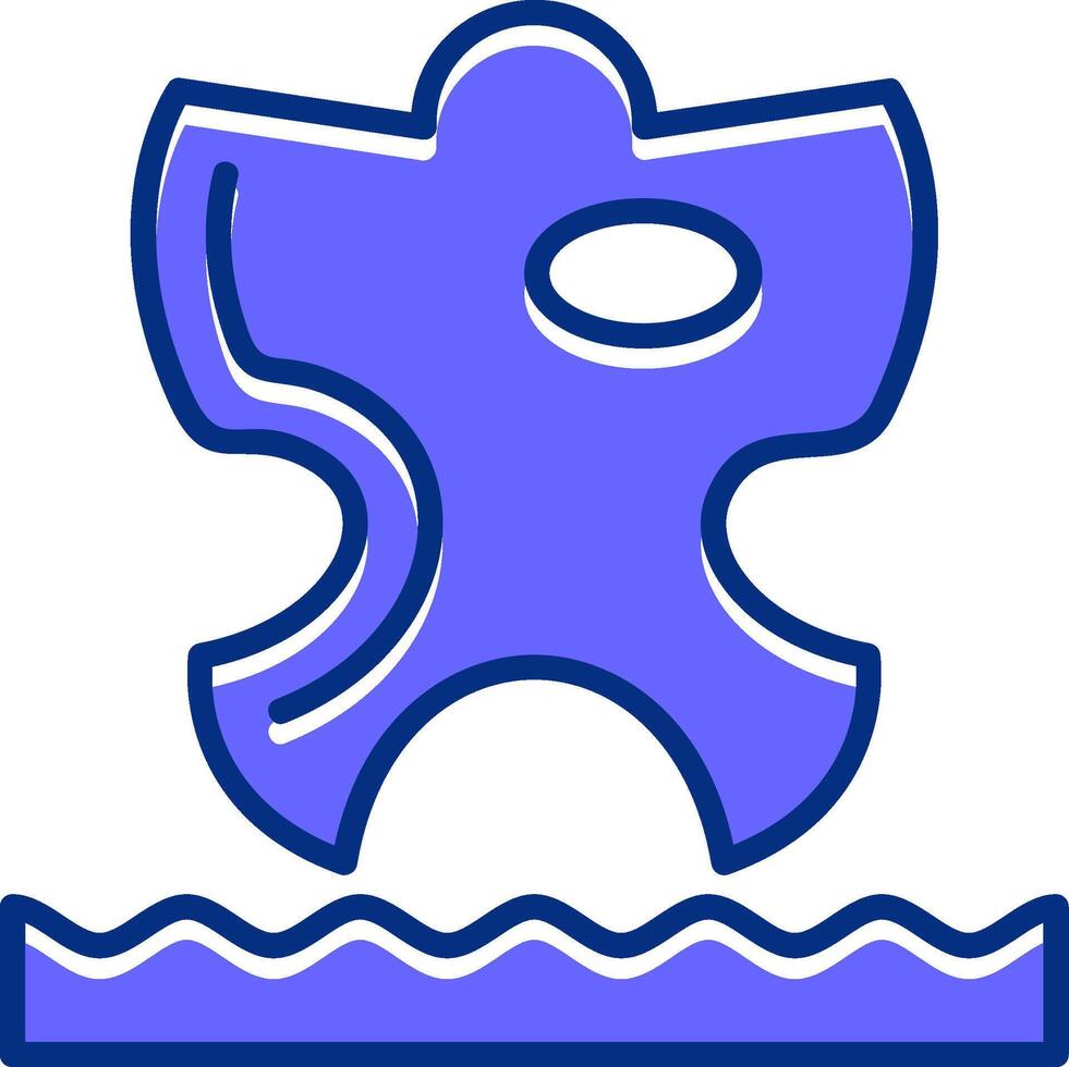 Sand angels Filled Slip Style Icon vector