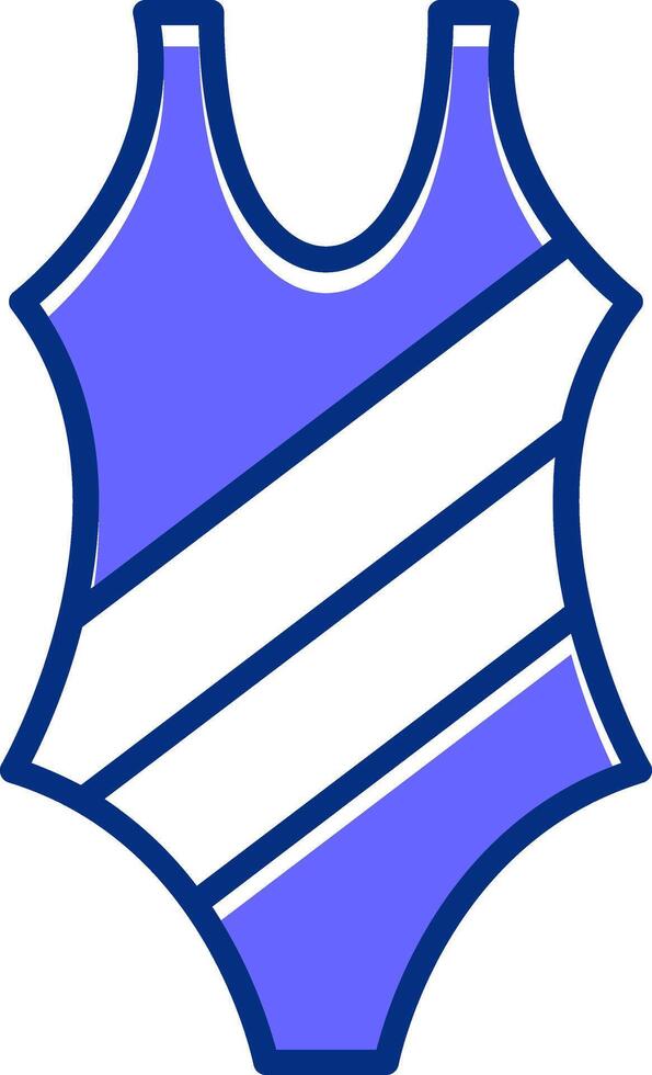 Swimsuit Filled Slip Style Icon vector