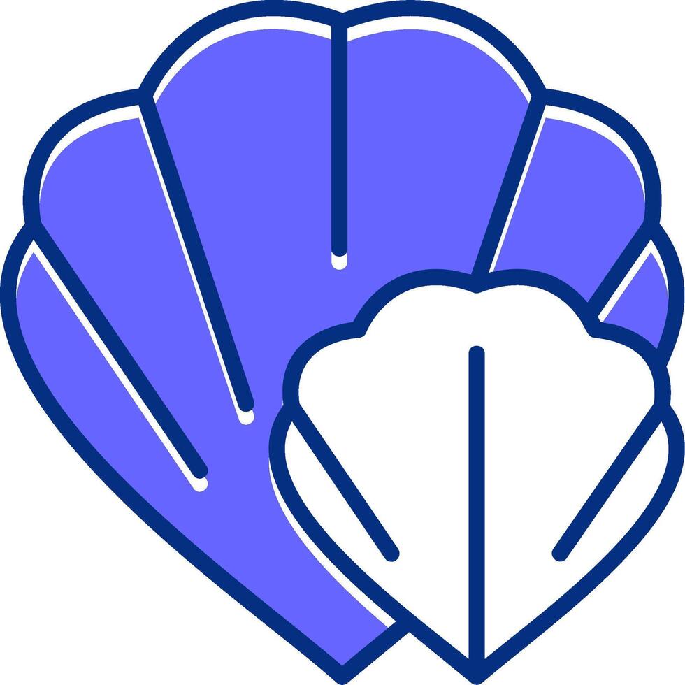 Shell collection Filled Slip Style Icon vector
