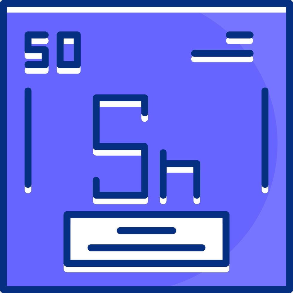Tin Filled Slip Style Icon vector