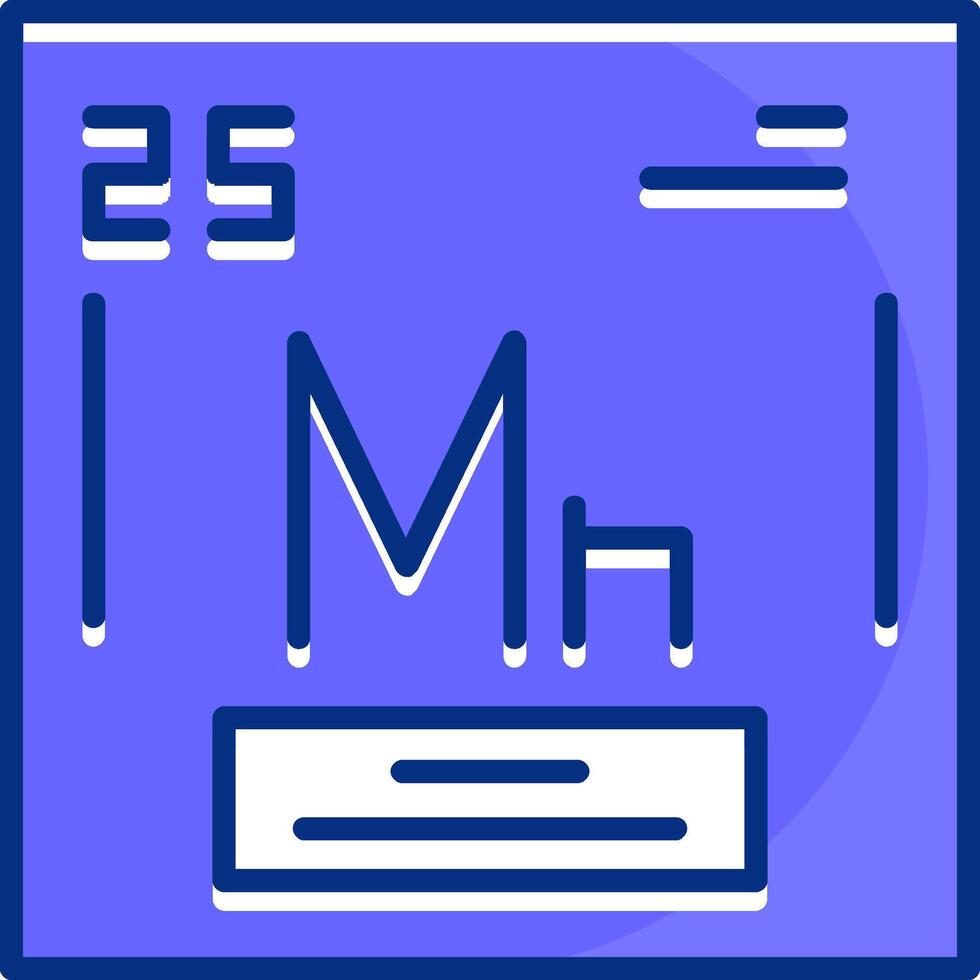 Manganese Filled Slip Style Icon vector