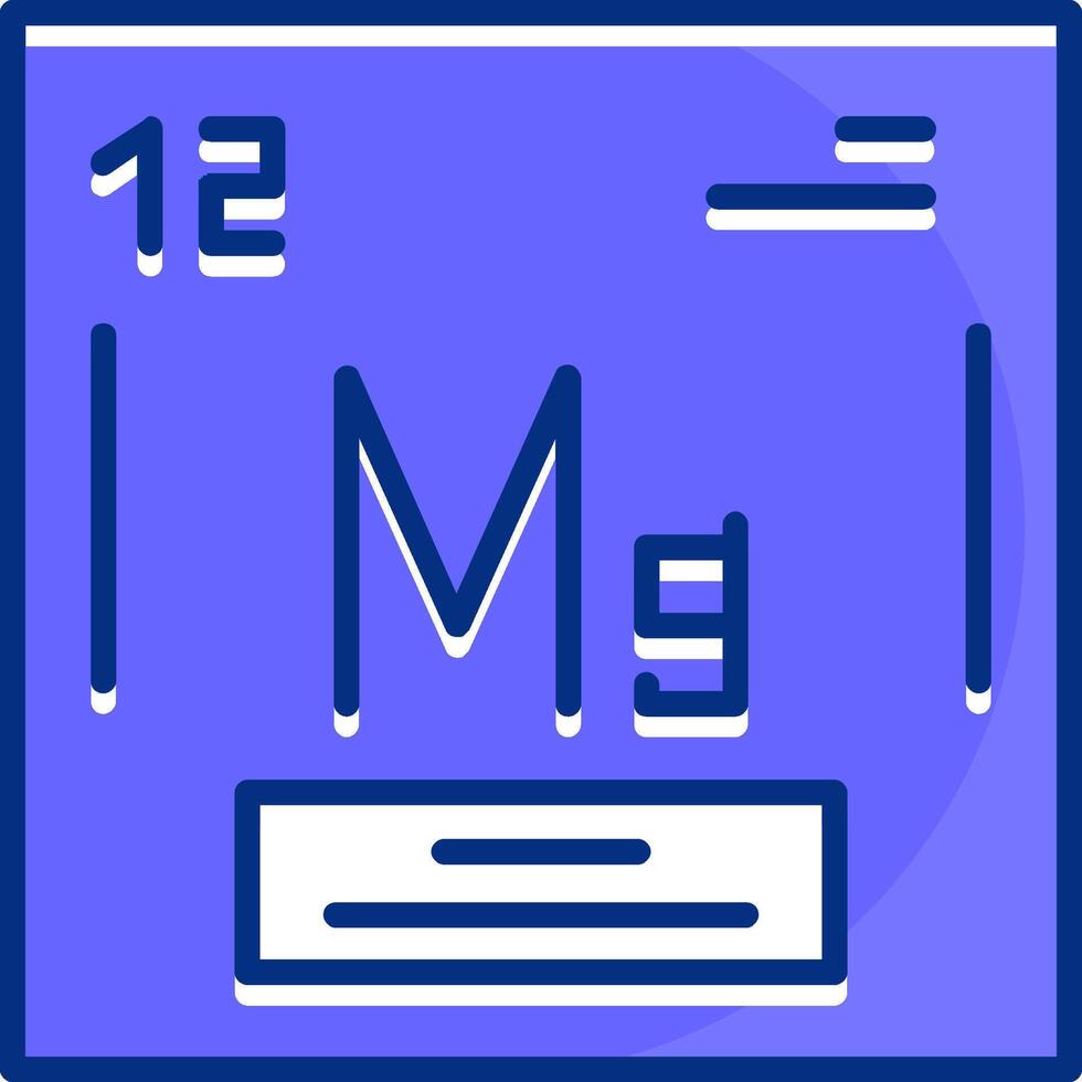 Magnesium Filled Slip Style Icon vector