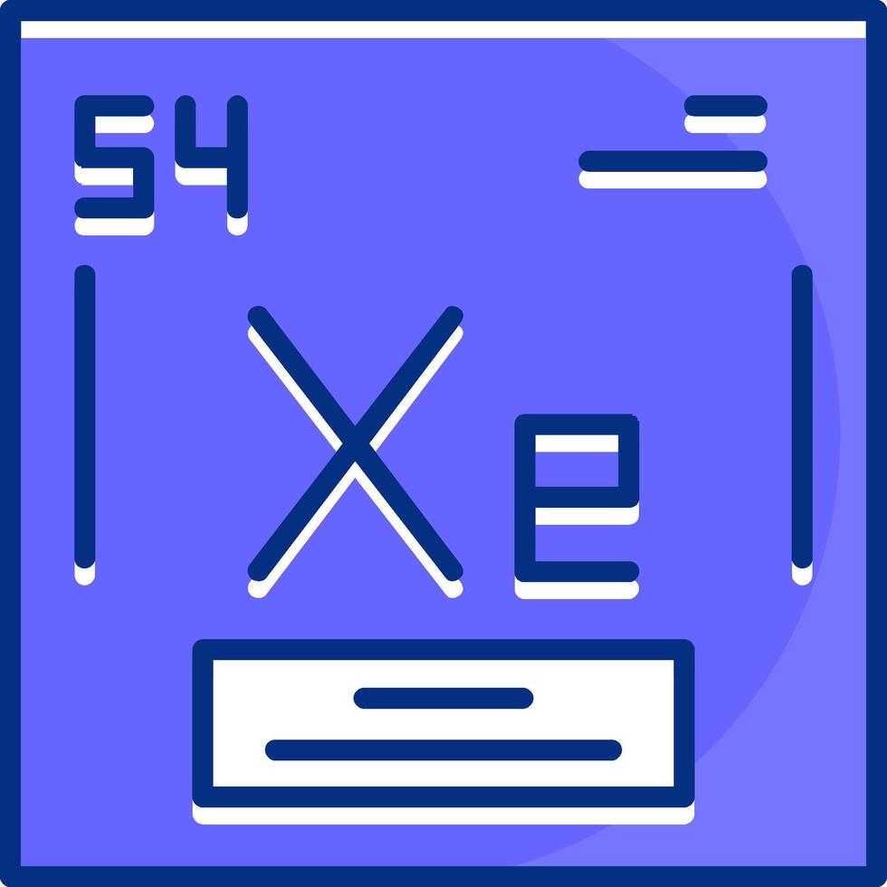 Xenon Filled Slip Style Icon vector