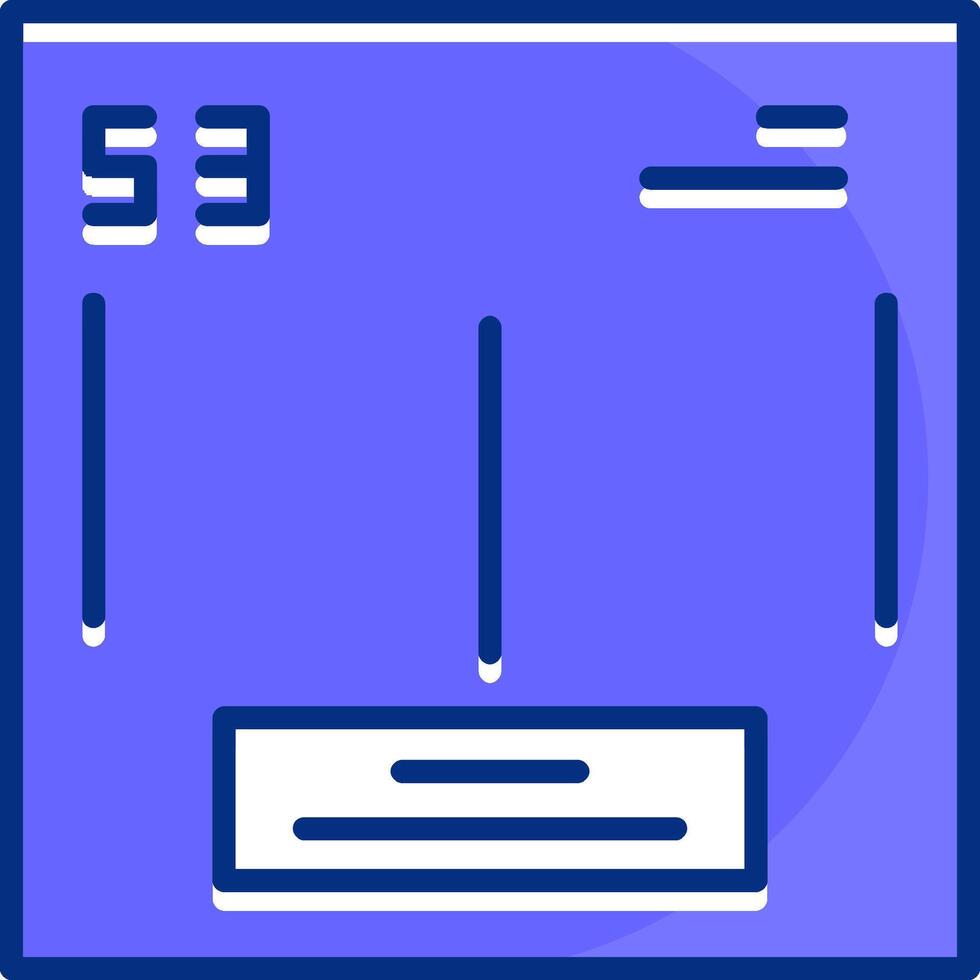 Lodine Filled Slip Style Icon vector