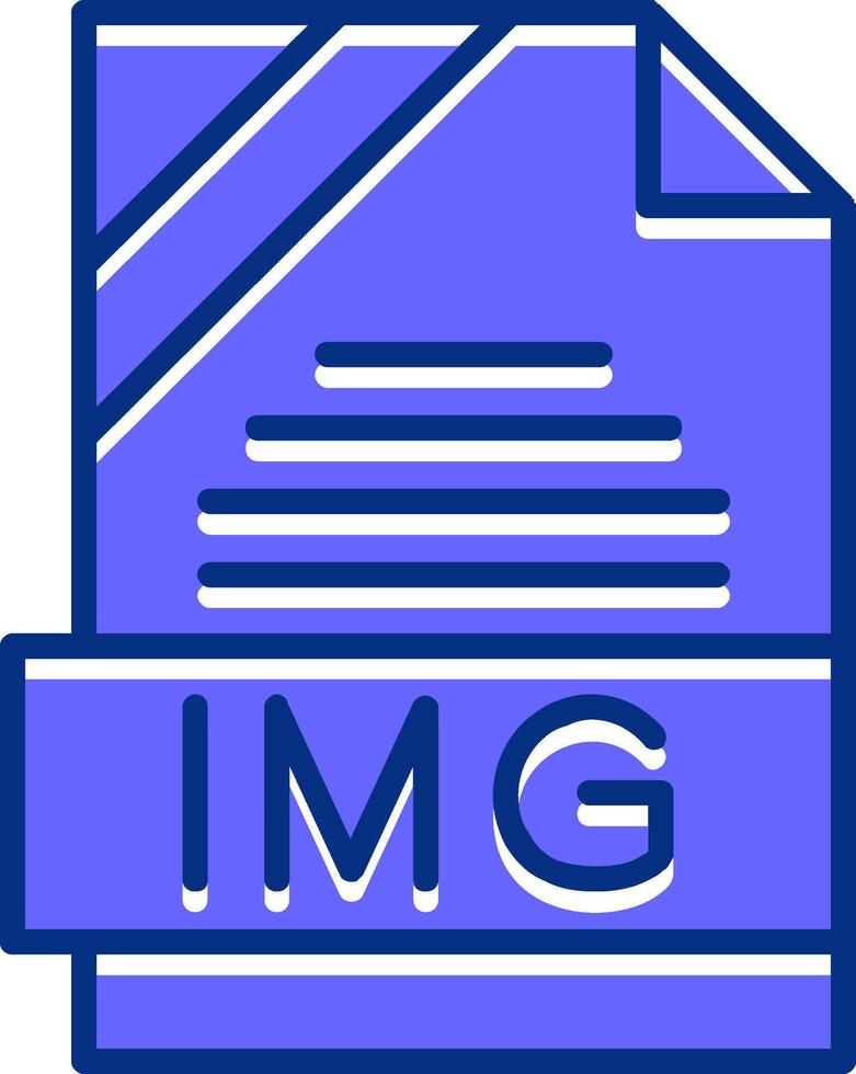 IMG Filled Slip Style Icon vector
