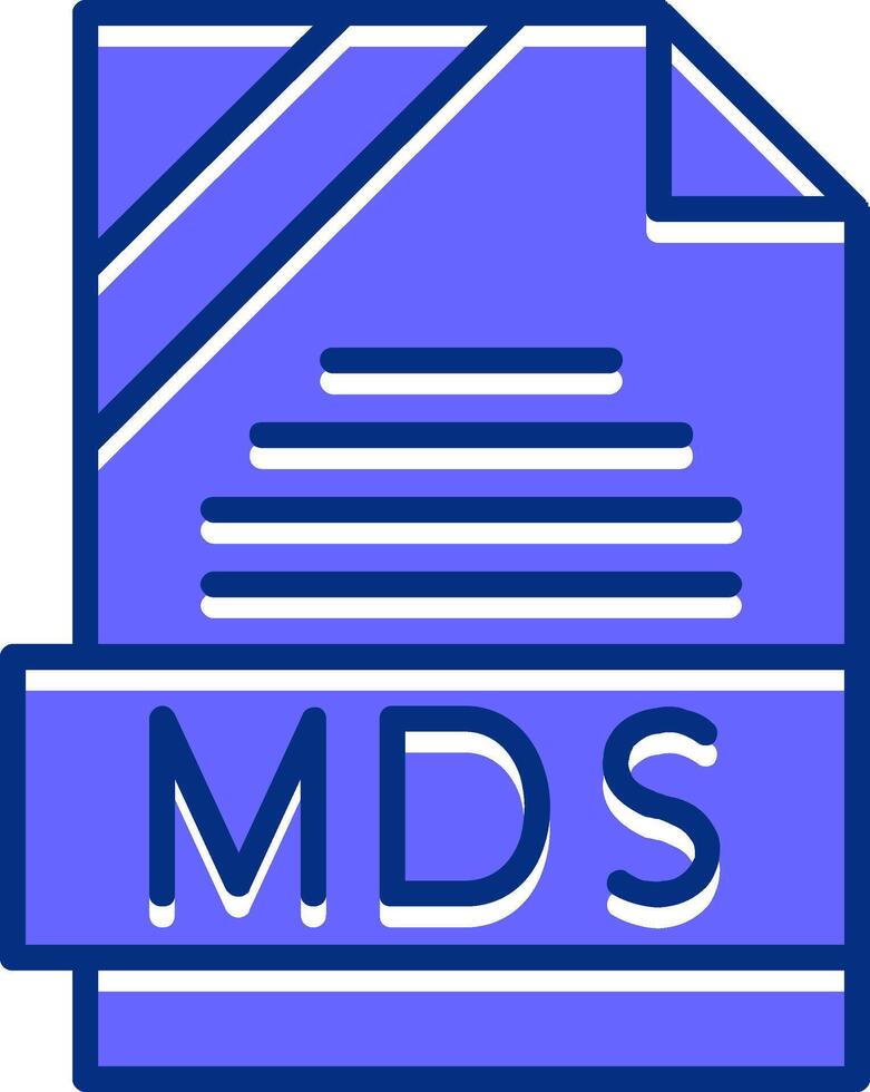 MDS Filled Slip Style Icon vector