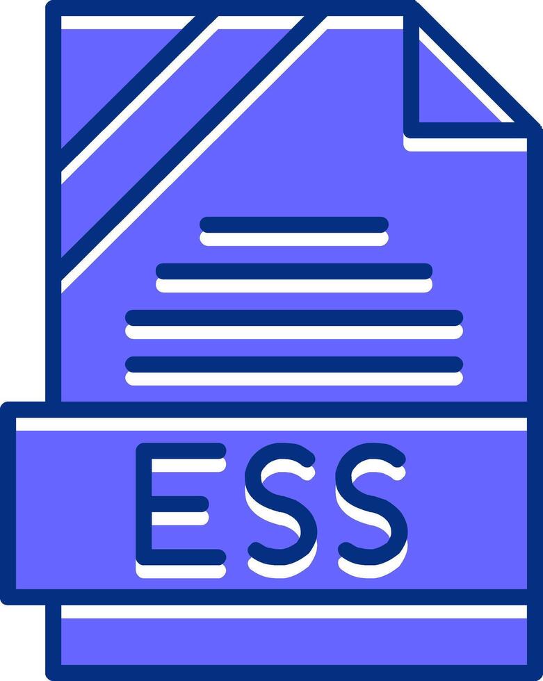 ESS Filled Slip Style Icon vector
