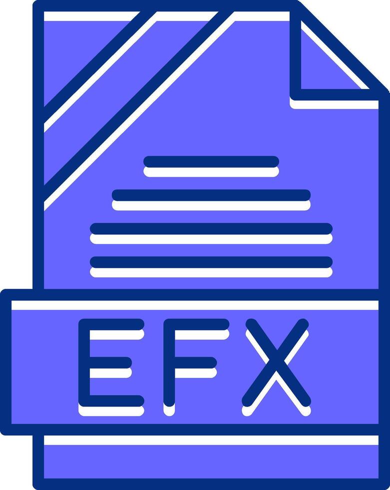 EFX Filled Slip Style Icon vector