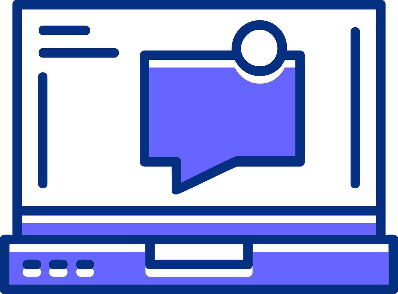 Messages Filled Slip Style Icon vector