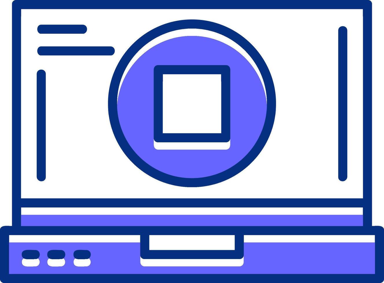 Stop Filled Slip Style Icon vector