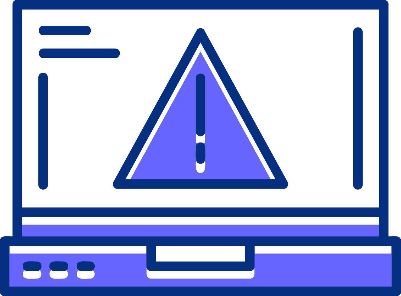 Error Filled Slip Style Icon vector