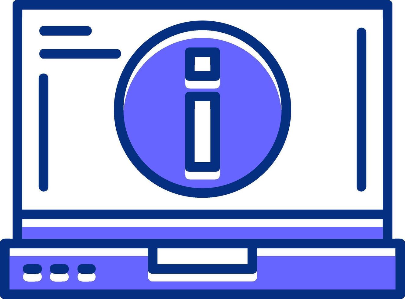 Info Filled Slip Style Icon vector