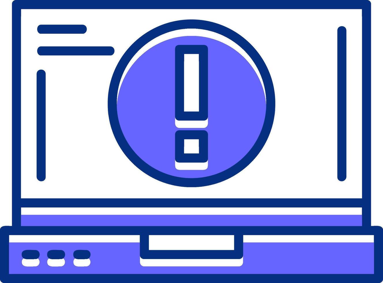 Warning Filled Slip Style Icon vector
