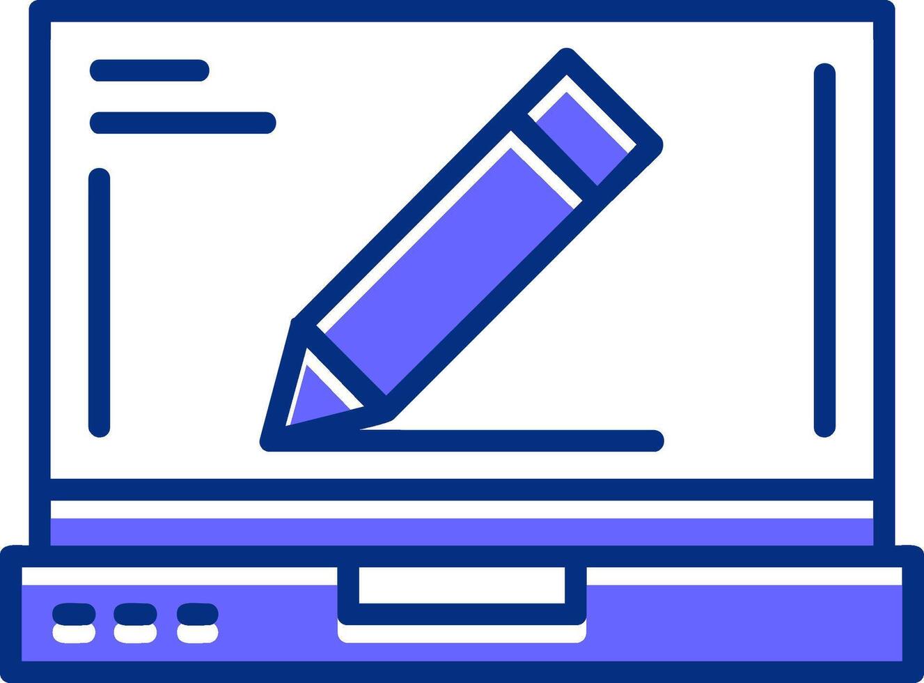 Edit Filled Slip Style Icon vector