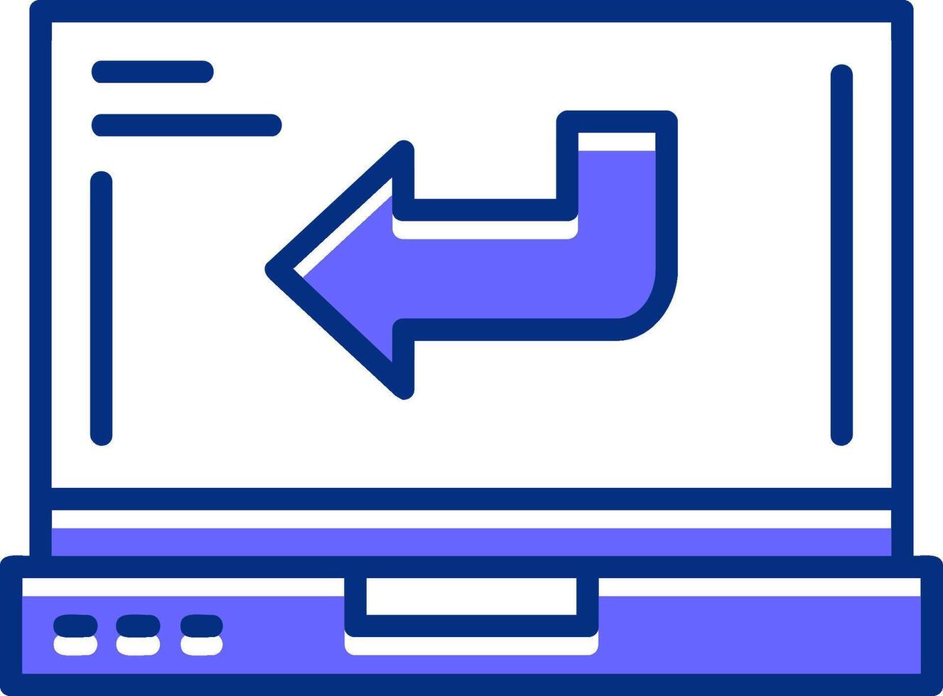 Back Filled Slip Style Icon vector