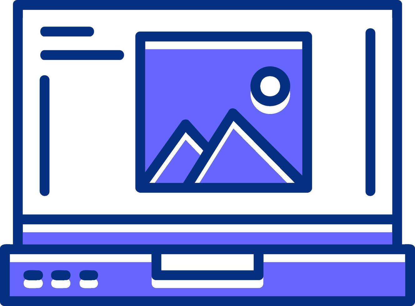 Image Filled Slip Style Icon vector