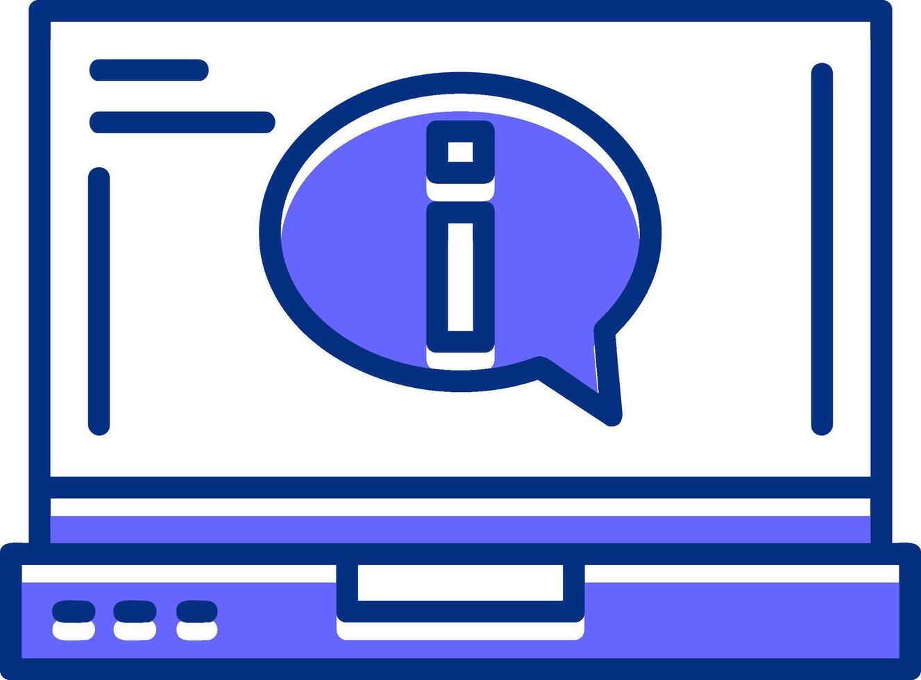 Information Filled Slip Style Icon vector