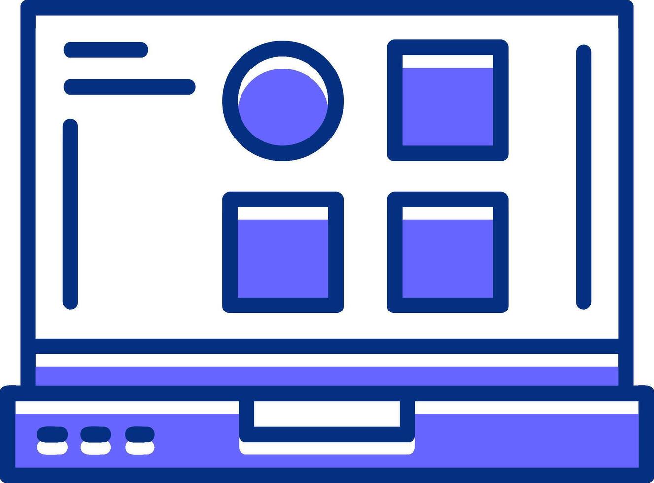 Categories Filled Slip Style Icon vector