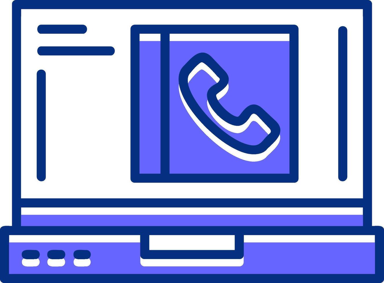 Contacts Filled Slip Style Icon vector