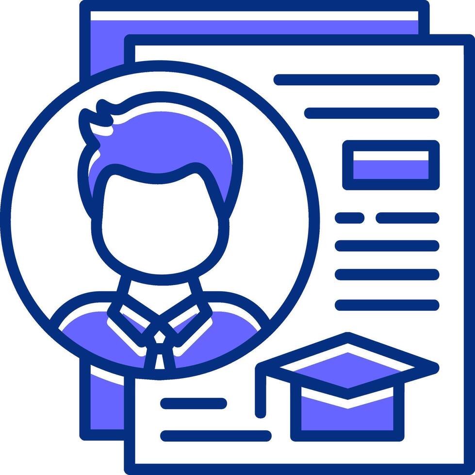 Education Filled Slip Style Icon vector