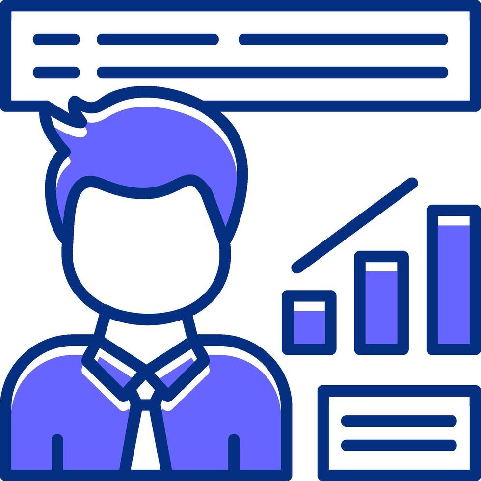 Growth Filled Slip Style Icon vector