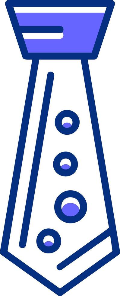 Tie Filled Slip Style Icon vector