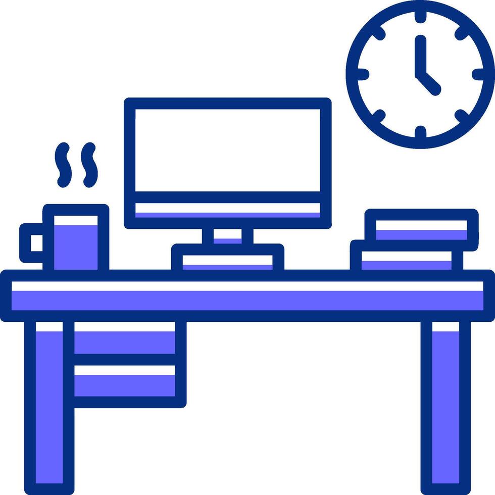 Work Environment Filled Slip Style Icon vector