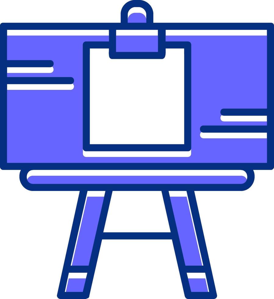 Artists canvas Filled Slip Style Icon vector