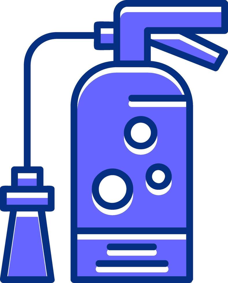 Fire extinguisher Filled Slip Style Icon vector
