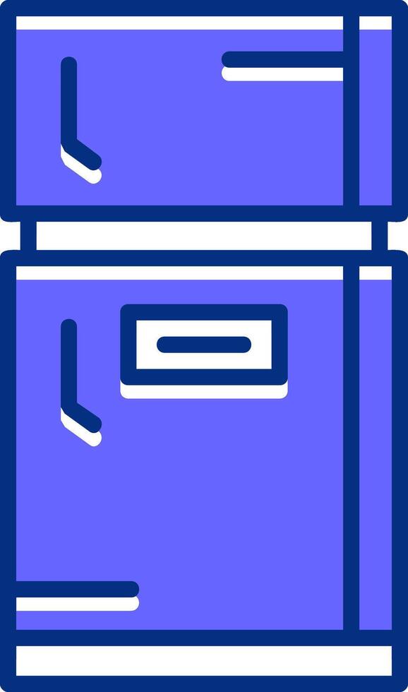 Fridge Filled Slip Style Icon vector