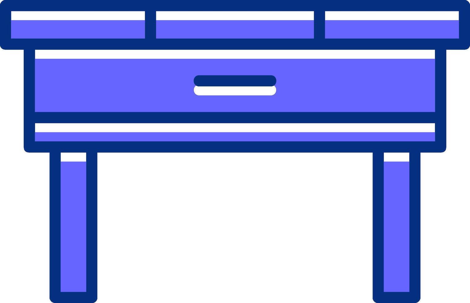 Table Filled Slip Style Icon vector