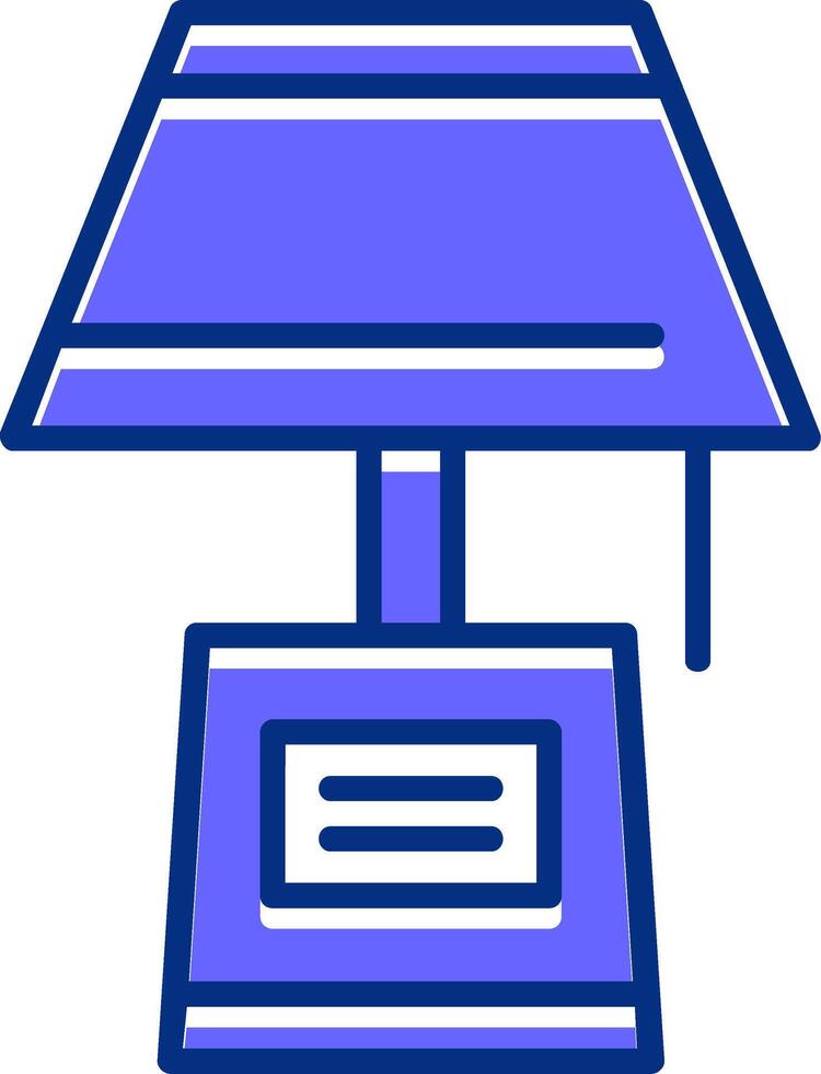 Lamp Filled Slip Style Icon vector