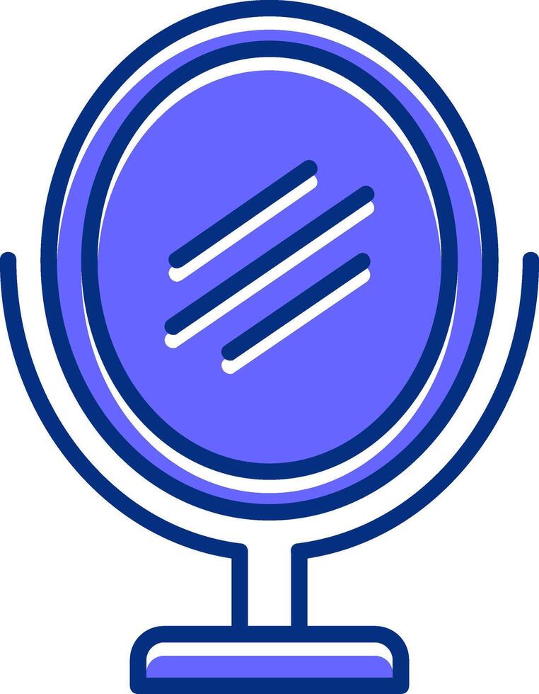 Mirror Filled Slip Style Icon vector