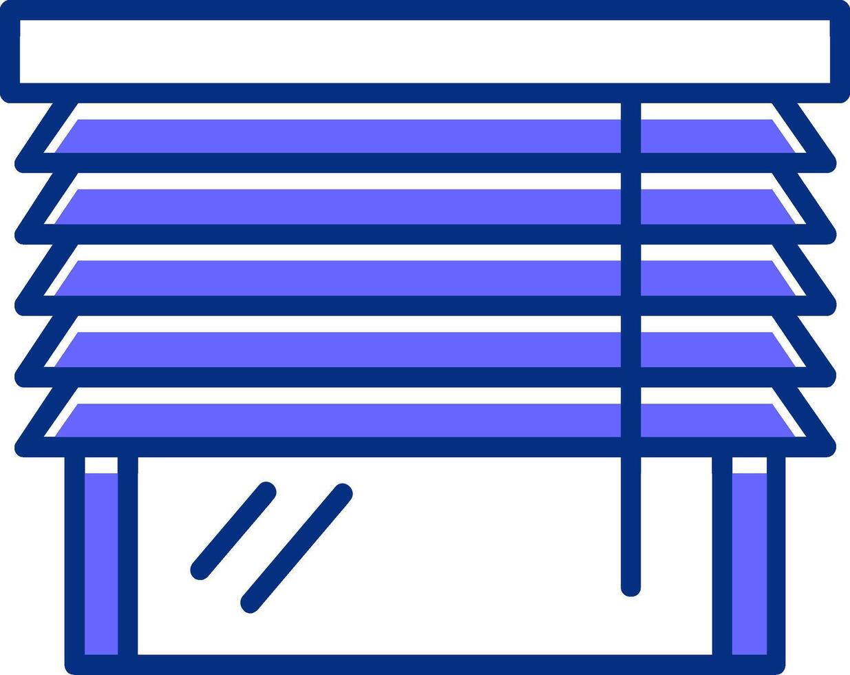 Blinds Filled Slip Style Icon vector