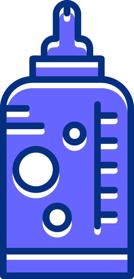 Baby bottle Filled Slip Style Icon vector